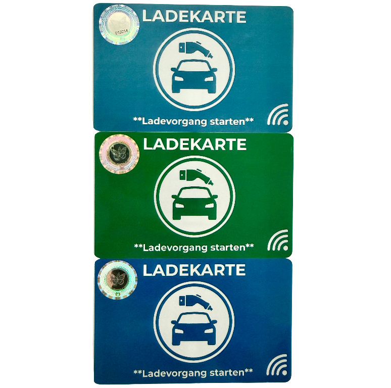 3er Set RFID Ladekarte 13,56 MHz für Wallbox go-e Easee ABL VW Keyfob Pulsar Fudan FM1108
