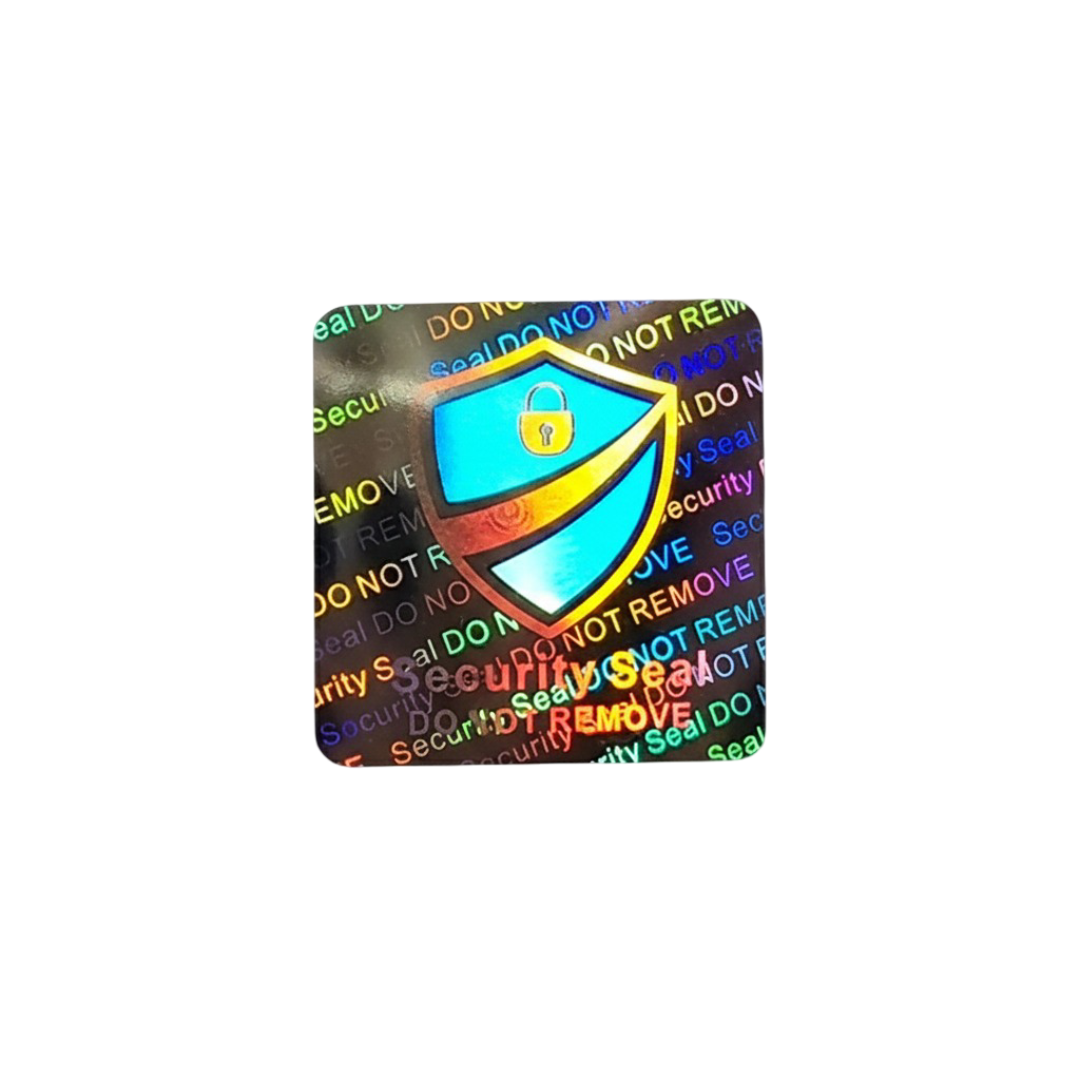 3D Hologramm Siegel Aufkleber Garantiesiegel Schloss 20x20 mm
