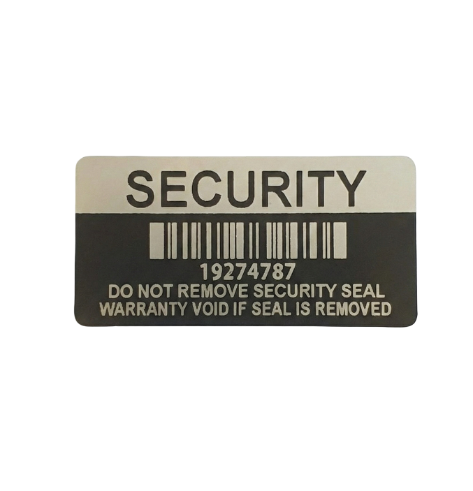 Garantiesiegel Security Seal 40x20 mm mit Barcode