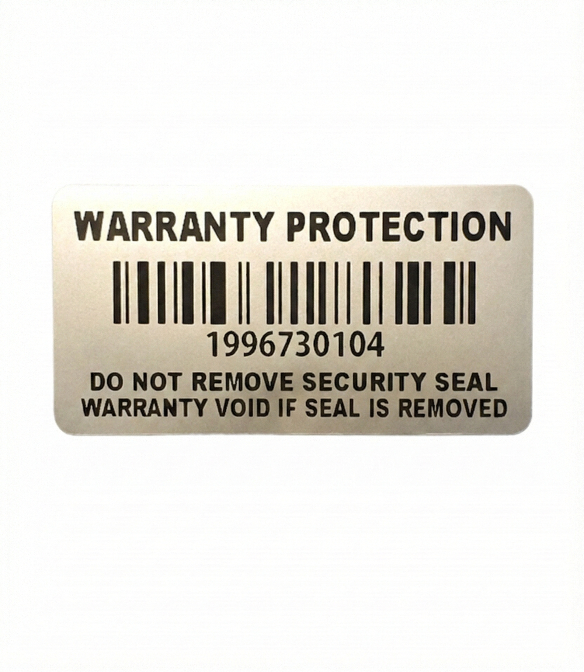 Garantiesiegel Warranty Seal 40x20 mm mit Barcode