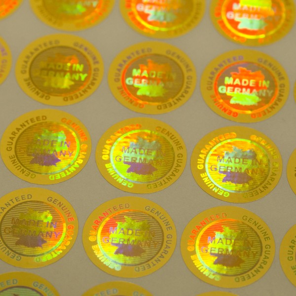 "Made in Germany" 3D Hologramm gold
